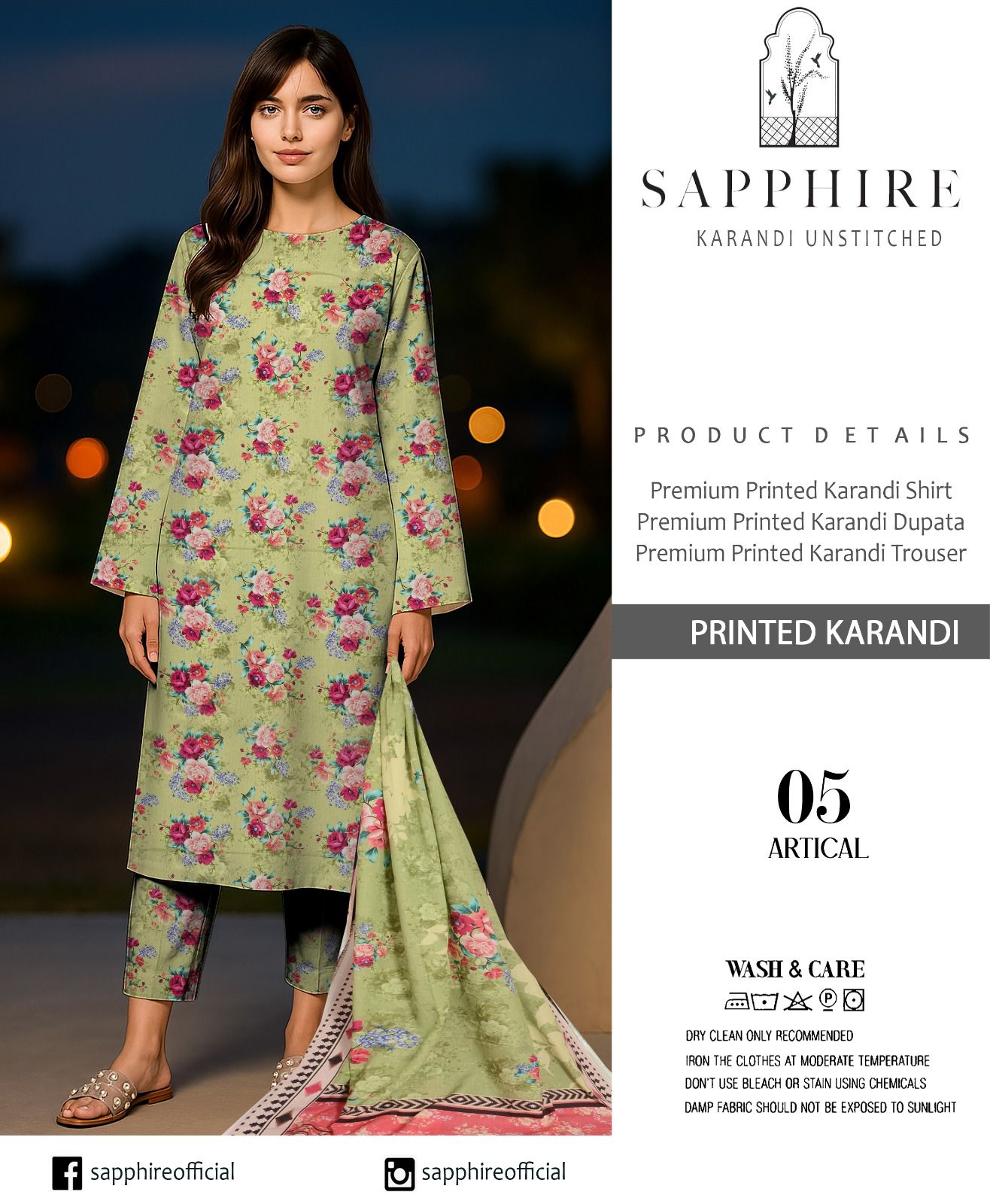 SAPPHIRE Elegant 3-Piece Suit Collection