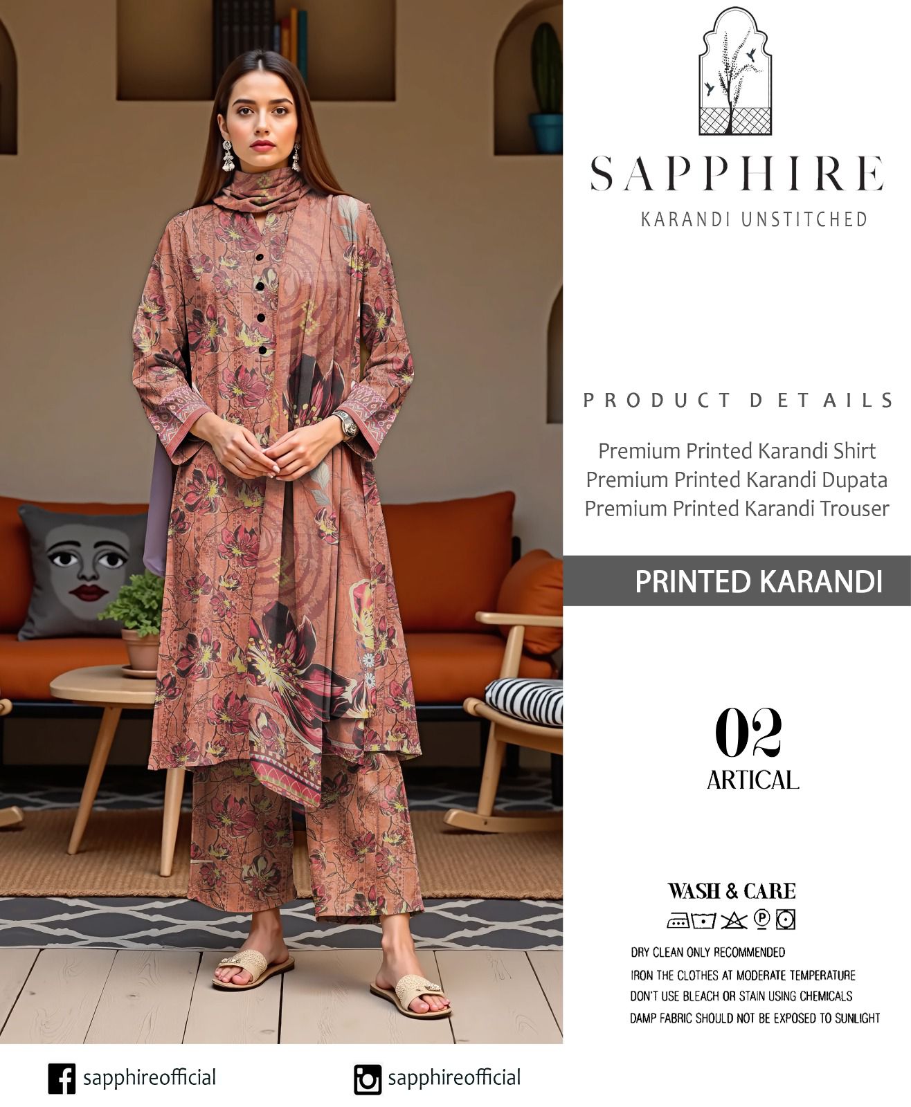 SAPPHIRE Elegant 3-Piece Suit Collection